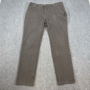 Mugsy‎ Pants Mens 36x32 (Fits 34x30) Gray Brooks Stretch Performance Straight